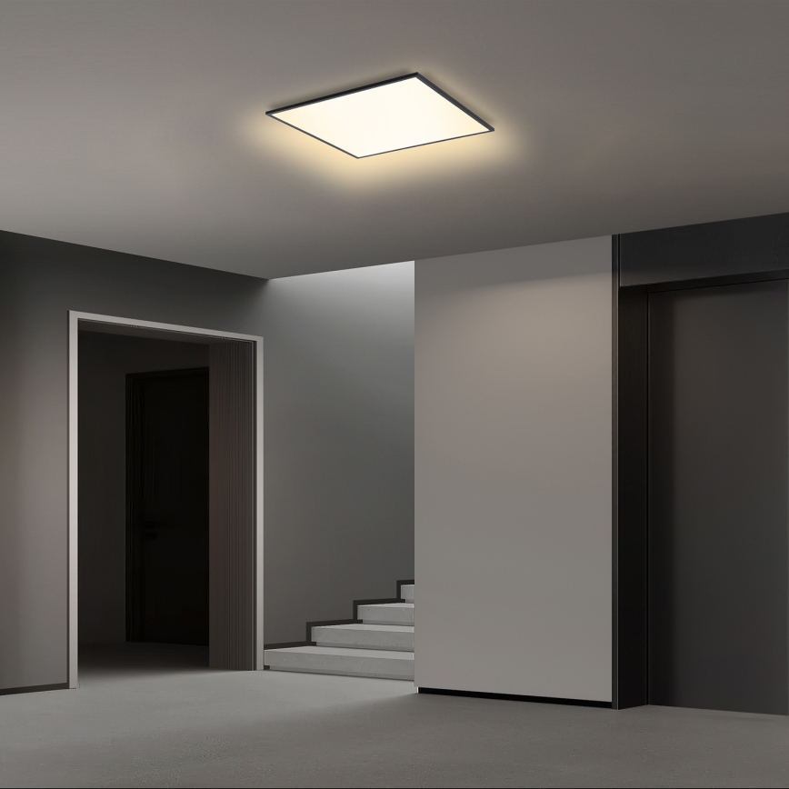 Brilagi - LED prigušiva plafonska svetiljka SLIMFRAME LED/36W/230V 45x45 cm 3000-6000K crna + daljinski upravljač