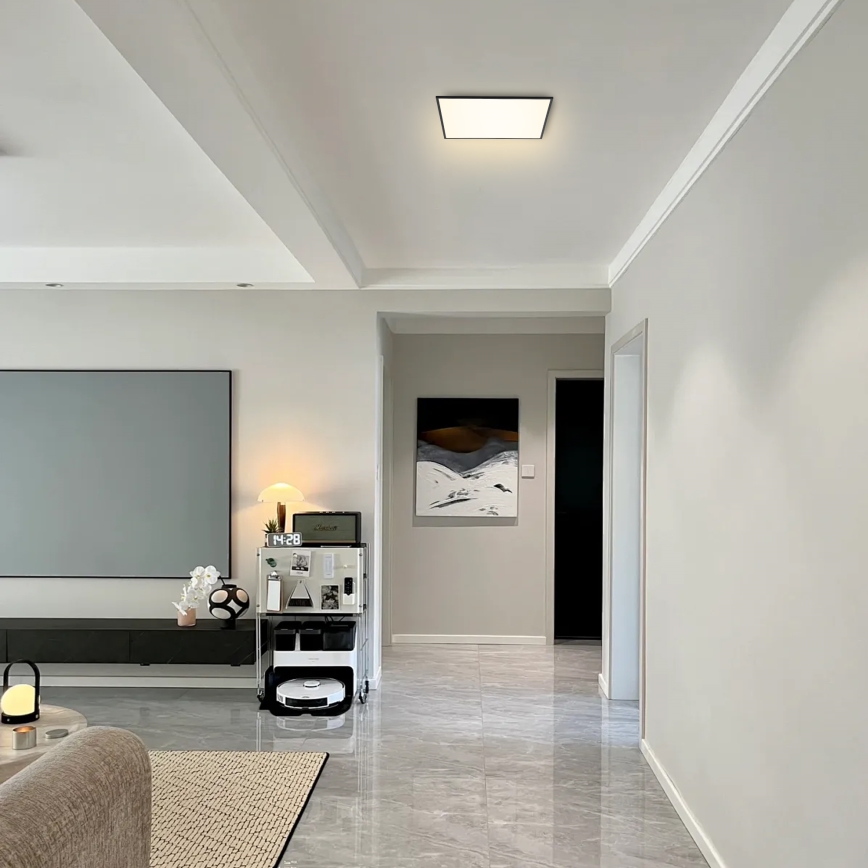 Brilagi - LED prigušiva plafonska svetiljka SLIMFRAME LED/36W/230V 45x45 cm 3000-6000K crna + daljinski upravljač