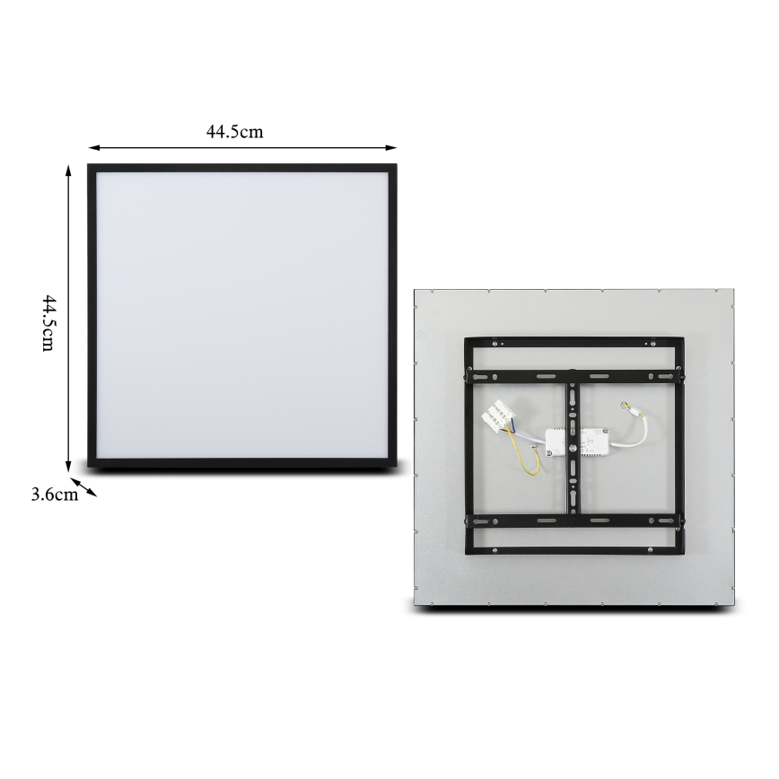 Brilagi - LED prigušiva plafonska svetiljka SLIMFRAME LED/36W/230V 45x45 cm 3000-6000K crna + daljinski upravljač