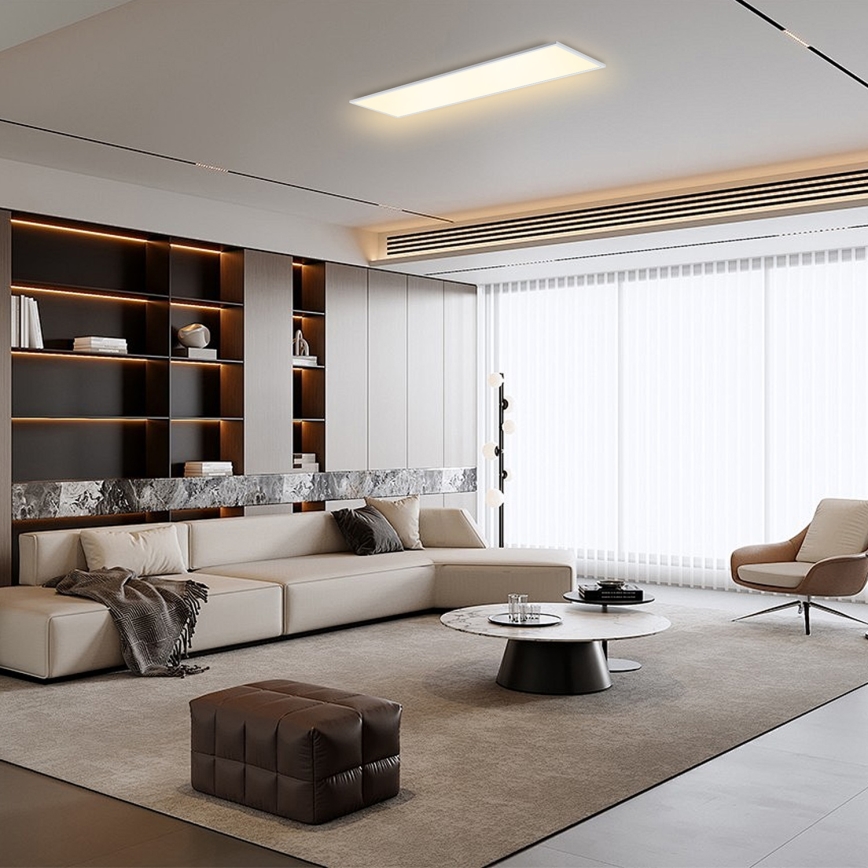 Brilagi - LED prigušiva stropna svetiljka SLIMFRAME LED/58W/230V 120x30 cm 3000-6000K bela + daljinski upravljač
