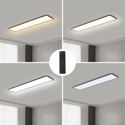 Brilagi - LED prigušiva plafonsko svetlo SLIMFRAME LED/58W/230V 120x30 cm 3000-6000K crna + daljinski upravljač
