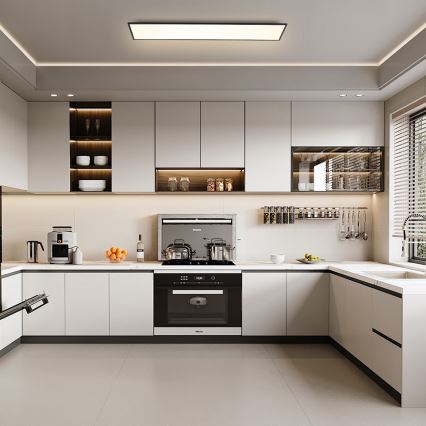 Brilagi - LED prigušiva plafonsko svetlo SLIMFRAME LED/58W/230V 120x30 cm 3000-6000K crna + daljinski upravljač