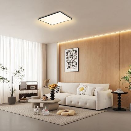 Brilagi - prigušiva LED stropna svetiljka SLIMFRAME LED/58W/230V 60x60 cm 3000-6000K crna + daljinski upravljač