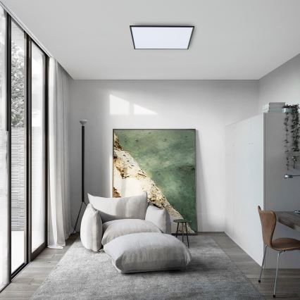 Brilagi - prigušiva LED stropna svetiljka SLIMFRAME LED/58W/230V 60x60 cm 3000-6000K crna + daljinski upravljač