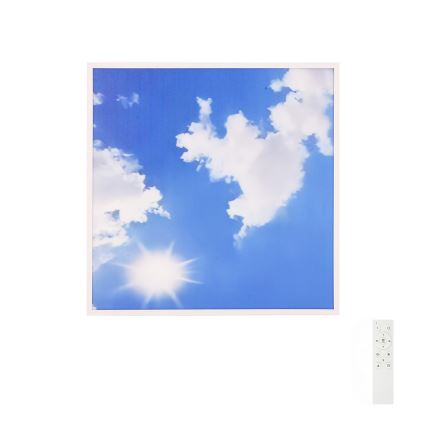 Brilagi - LED prigušiva plafonsko svetlo SLIMFRAME LED/58W/230V 60x60 cm 3000-6000K srebrna/plava + sa daljinskim upravljačem