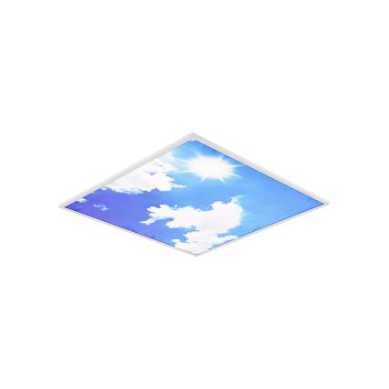 Brilagi - LED prigušiva plafonsko svetlo SLIMFRAME SKY LED/58W/230V 60x60 cm 3000-6000K srebrna/plava + sa daljinskim upravljačem