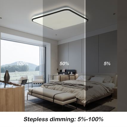 Brilagi - prigušiva plafonska lampa SMART LED/36W/230V 3000-6000K 45x45 cm Wi-Fi Tuya + daljinsko upravljanje
