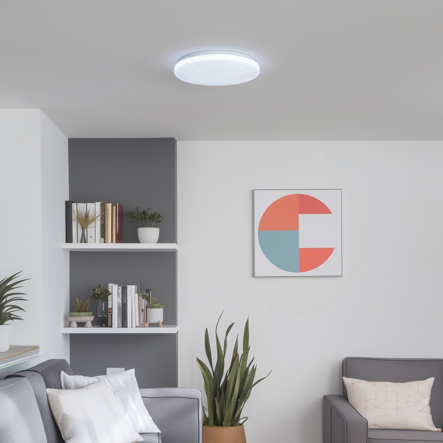 Brilagi - LED prigušiva svetiljka SMART STARS LED/24W/230V prečnika 38 cm 2700-6500K Wi-Fi Tuya + daljinski upravljač