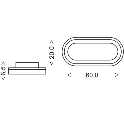 Brilagi - LED prigušiva plafonska svetiljka TRIVARO LED/85W/230V 3000-6000K 20x60 cm + daljinski upravljač