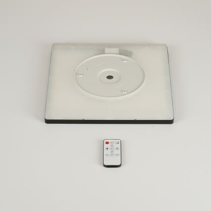 Brilagi - prigušiva stropna LED svetiljka ULTRA SLIM LED/18W/230V 2700-6500K 30x30 cm crna + daljinski upravljač