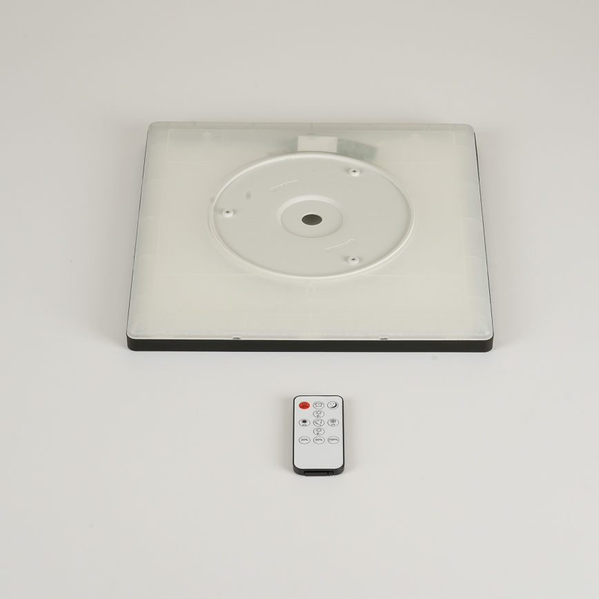 Brilagi - prigušiva stropna LED svetiljka ULTRA SLIM LED/18W/230V 2700-6500K 30x30 cm crna + daljinski upravljač