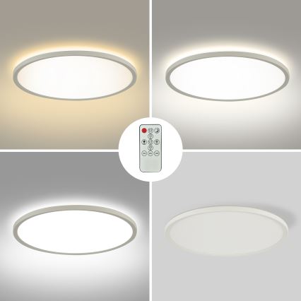 Brilagi - LED prigušiva plafonska svetiljka ULTRA SLIM LED/18W/230V 2700-6500K prečnik 30 cm bela sa daljinskim upravljačem