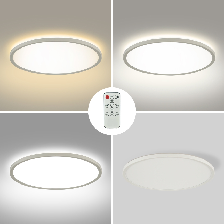 Brilagi - LED prigušiva plafonska svetiljka ULTRA SLIM LED/18W/230V 2700-6500K prečnik 30 cm bela sa daljinskim upravljačem