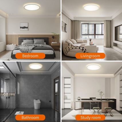 Brilagi - LED prigušiva plafonska svetiljka ULTRA SLIM LED/18W/230V 2700-6500K prečnik 30 cm bela sa daljinskim upravljačem