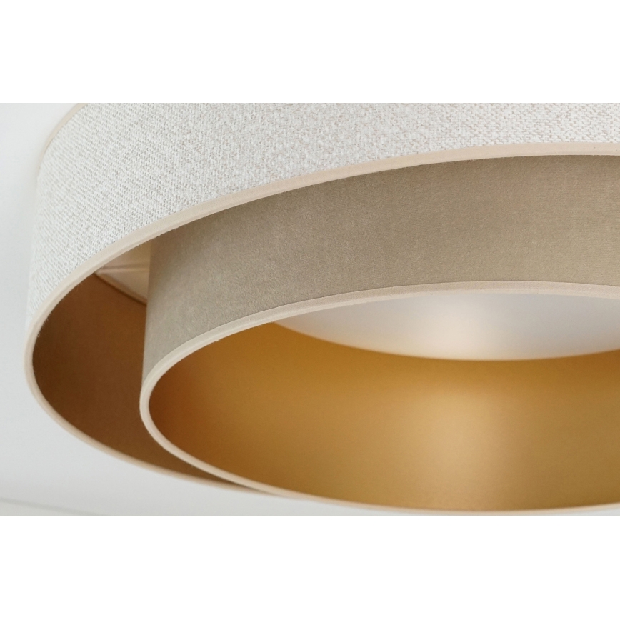 Brilagi - LED prigušiva plafonska lampa VEGAS SHINE LED/24W/230V prečnik 60 cm 3000/4000/6500K krem/bež + daljinski upravljač