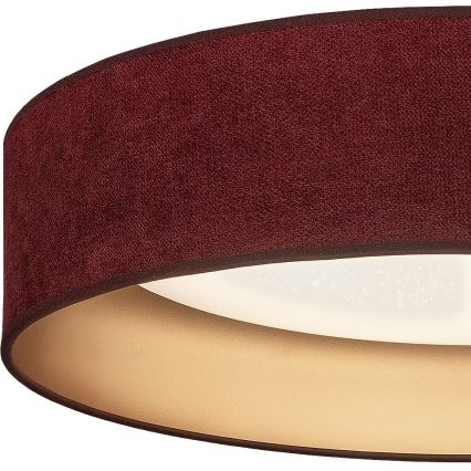 BRILAGI - LED prigušiva plafonska svetiljka VELVET SMARTIX STARS LED/24W/230V 3000-6000K prečnik 45 cm bordo/zlatna Wi-Fi Tuya Beacon + daljinski upravljač