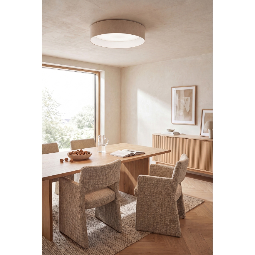 Brilagi - LED prigušiva stropna svetiljka VELVET SMARTIX STARS LED/24W/230V 3000-6000K prečnik 45 cm krem Wi-Fi Tuya Beacon + daljinski upravljač