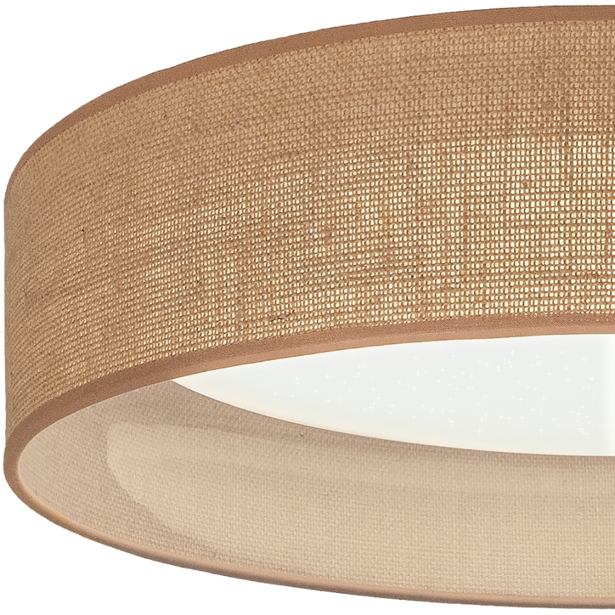 BRILAGI - LED prigušiva plafonsko svetlo VELVET SMARTIX STARS LED/36W/230V 3000-6000K prečnika 55 cm bež Wi-Fi Tuya Beacon + daljinski upravljač