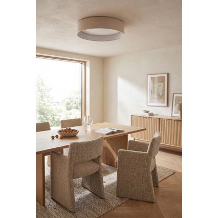 Brilagi - LED prigušiva plafonska lampa VELVET SMARTIX STARS LED/36W/230V 3000-6000K prečnik 55 cm krem Wi-Fi Tuya Beacon + daljinski upravljač