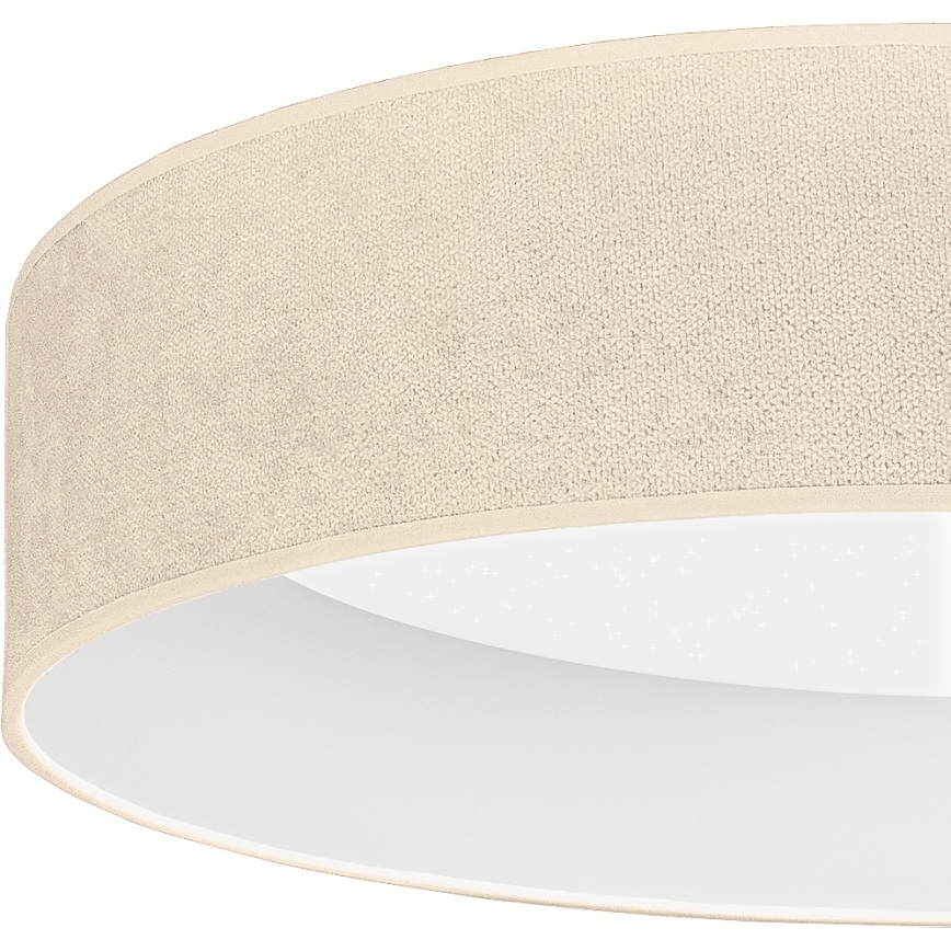 Brilagi - LED prigušiva plafonska lampa VELVET SMARTIX STARS LED/36W/230V 3000-6000K prečnik 55 cm krem Wi-Fi Tuya Beacon + daljinski upravljač