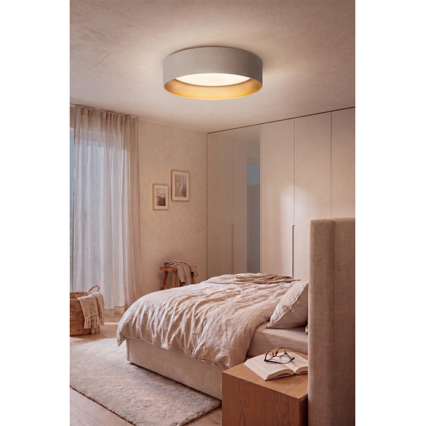 BRILAGI - LED prigušiva plafonska svetiljka VELVET SMARTIX LED/24W/230V 3000-6000K prečnik 45 cm krem/zlatna Wi-Fi Tuya Beacon + daljinski upravljač