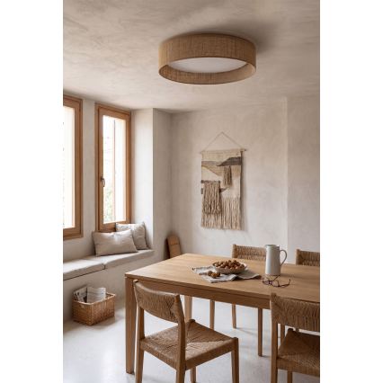 BRILAGI - LED prigušiva stropna svetiljka VELVET SMARTIX LED/36W/230V 3000-6000K prečnik 55 cm bež Wi-Fi Tuya Beacon + daljinski upravljač