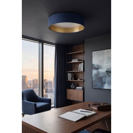 BRILAGI - LED prigušiva plafonska lampa VELVET SMART VARI LED/36W/230V 3000-6500K prečnik 55 cm plava/zlatna + daljinski upravljač