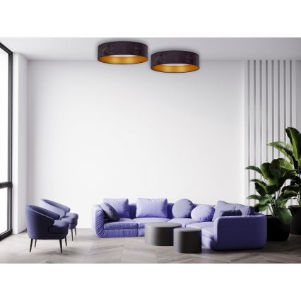 Brilagi - LED prigušiva stropna lampa VELVET SMART LED/24W/230V pr. 45 cm 2700-6500K Wi-Fi Tuya siva/zlatna + daljinski upravljač