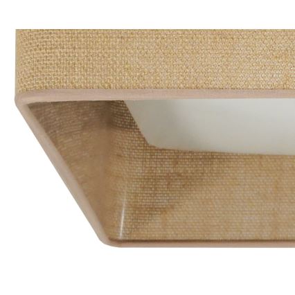 Brilagi - LED prigušiva plafonska svetiljka VELVET SQUARE LED/24W/230V 43x43 cm 3000/4000/6500K + sa daljinskim upravljačem braon