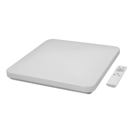 Brilagi - LED prigušiva plafonska svetiljka VELVET SQUARE LED/24W/230V 43x43 cm 3000/4000/6500K + sa daljinskim upravljačem braon