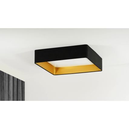 Brilagi - LED prigušiva plafonska lampa VELVET SQUARE SMART LED/36W/230V 60x60 cm 2700-6500K Wi-Fi Tuya + daljinski upravljač crna