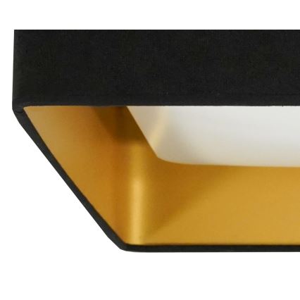 Brilagi - LED prigušiva plafonska lampa VELVET SQUARE SMART LED/36W/230V 60x60 cm 2700-6500K Wi-Fi Tuya + daljinski upravljač crna
