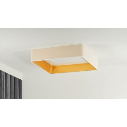 Brilagi - LED prigušiva stropno svetlo VELVET SQUARE SMART LED/36W/230V 60x60 cm 2700-6500K Wi-Fi Tuya + daljinski upravljač krem