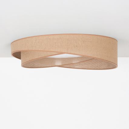 BRILAGI - LED prigušiva stropna svetiljka VELVET TWIST LED/36W/230V 3000-6000K prečnik 65 cm Wi-Fi Tuya Beacon bež + daljinski upravljač