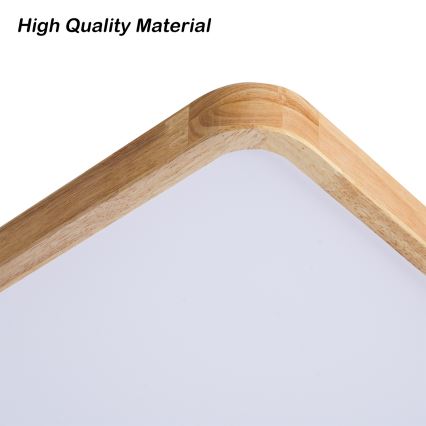 BRILAGI - LED prigušiva stropna svetiljka WOODLINE SQUARE LED/80W/230V 3000-6000K hrast 60x60 cm + daljinski upravljač