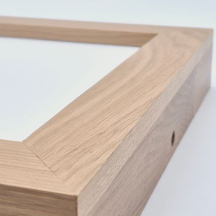 Brilagi - LED prigušiva plafonska lampa za kupatilo WOODY FRAME LED/24W/230V hrast 30x30 cm 3000-6000K IP44 + daljinski upravljač