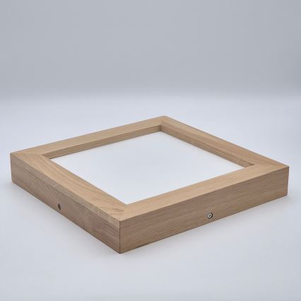 Brilagi - LED prigušiva plafonska lampa za kupatilo WOODY FRAME LED/24W/230V hrast 30x30 cm 3000-6000K IP44 + daljinski upravljač
