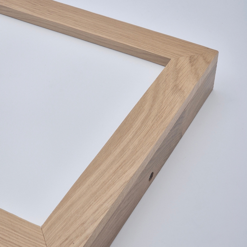 Brilagi - LED prigušiva plafonska lampa za kupatilo WOODY FRAME LED/24W/230V hrast 30x30 cm 3000-6000K IP44 + daljinski upravljač