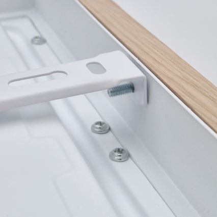 Brilagi - LED prigušiva plafonska lampa za kupatilo WOODY FRAME LED/24W/230V hrast 30x30 cm 3000-6000K IP44 + daljinski upravljač