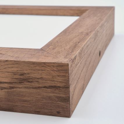 Brilagi - prigušiva LED stropna lampa za kupatilo WOODY FRAME LED/24W/230V hrast-trešnja 30x30 cm 3000-6000K IP44 + daljinski upravljač