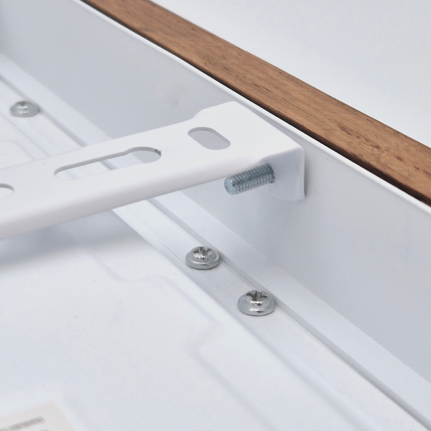 Brilagi - prigušiva LED stropna lampa za kupatilo WOODY FRAME LED/24W/230V hrast-trešnja 30x30 cm 3000-6000K IP44 + daljinski upravljač