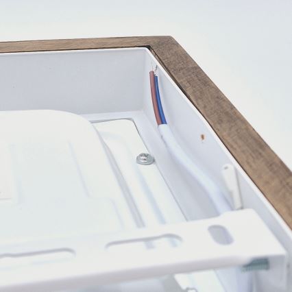 Brilagi - LED prigušiva kupatilsko plafonsko svetlo WOODY FRAME LED/24W/230V hrast/orah 30x30 cm 3000-6000K IP44 + daljinski upravljač