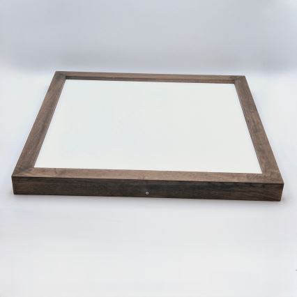 Brilagi - WOODY FRAME LED/50W/230V prigušiva plafonska lampa za kupatilo, hrast/orah 60x60 cm 3000-6000K IP44 + daljinski upravljač
