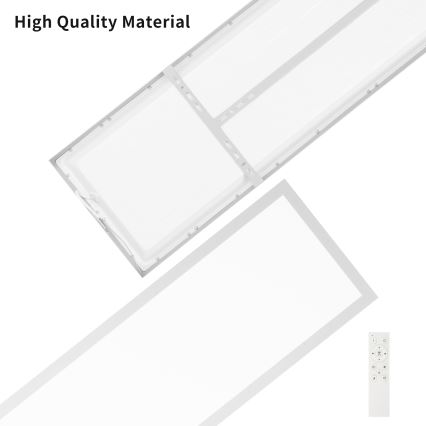 Brilagi - LED prigušiva stropna svetiljka za kupatilo FRAME SMART LED/50W/230V 120x30 cm 3000-6000K IP44 srebrna + daljinski upravljač