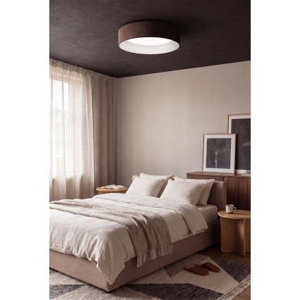BRILAGI - LED prigušiva stropna lampa VELVET SMARTIX STARS LED/24W/230V 3000-6000K prečnik 45 cm braon Wi-Fi Tuya Beacon + daljinski upravljač