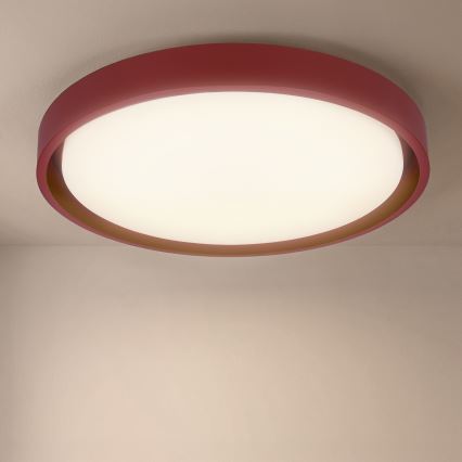Brilagi - LED prigušiva plafonska lampa MATTEO LED/48W/230V 3000-6500K prečnik 41 cm crvena + daljinski upravljač
