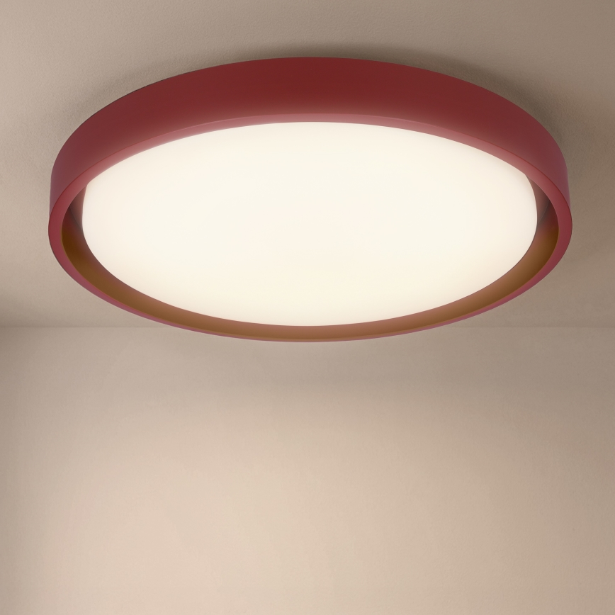 Brilagi - LED prigušiva plafonska lampa MATTEO LED/48W/230V 3000-6500K prečnik 41 cm crvena + daljinski upravljač