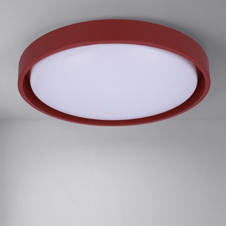 Brilagi - LED prigušiva plafonska lampa MATTEO LED/48W/230V 3000-6500K prečnik 41 cm crvena + daljinski upravljač