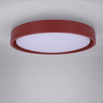 Brilagi - LED prigušiva plafonska lampa MATTEO LED/48W/230V 3000-6500K prečnik 41 cm crvena + daljinski upravljač