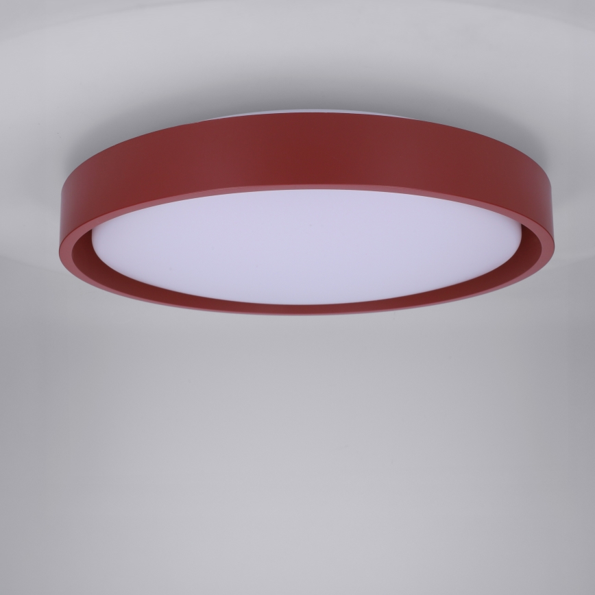 Brilagi - LED prigušiva plafonska lampa MATTEO LED/48W/230V 3000-6500K prečnik 41 cm crvena + daljinski upravljač